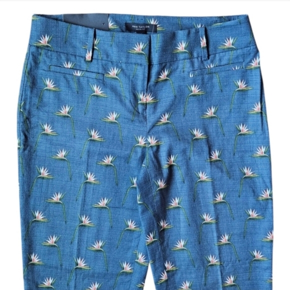 📌184 NWT ANN TAYLOR DEVIN STRAIGHT CROPPED LEG PANTS WOMEN'S SIZE 0 - Picture 5 of 9